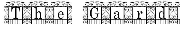 The Garden font preview